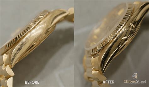 rolex polishing before and after|rolex watch polishing guide.